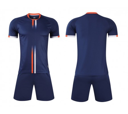 1601 Customize Team Dark Blue Soccer Jersey Kit(Shirt+Short)