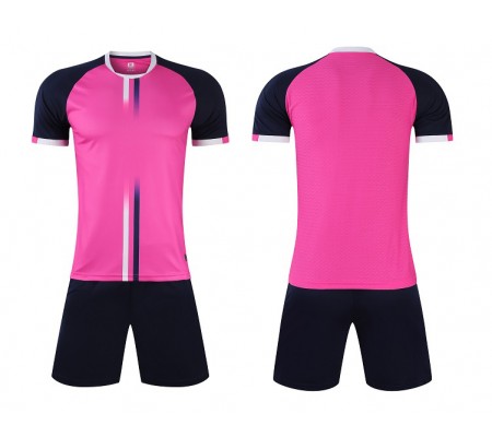 1601 Customize Team Pink Soccer Jersey Kit(Shirt+Short)