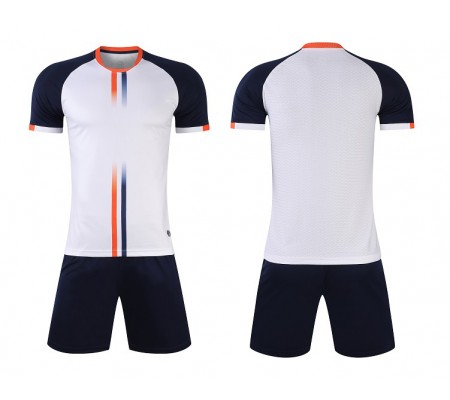 1601 Customize Team White Soccer Jersey Kit(Shirt+Short)