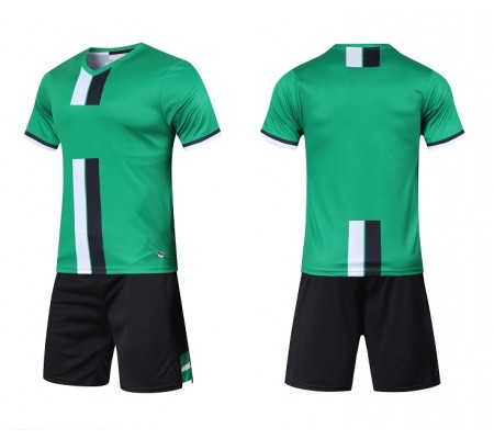 1604 Customize Team Green&Black Soccer Jersey Kit(Shirt+Short)