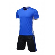 1605 Customize Team Blue Soccer Jersey Kit(Shirt+Short)