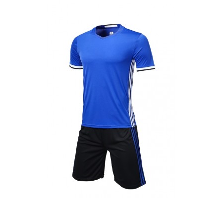 1605 Customize Team Blue Soccer Jersey Kit(Shirt+Short)