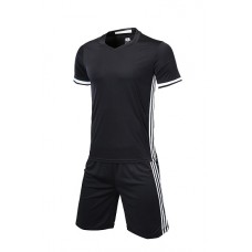 1605 Customize Team Black Soccer Jersey Kit(Shirt+Short)