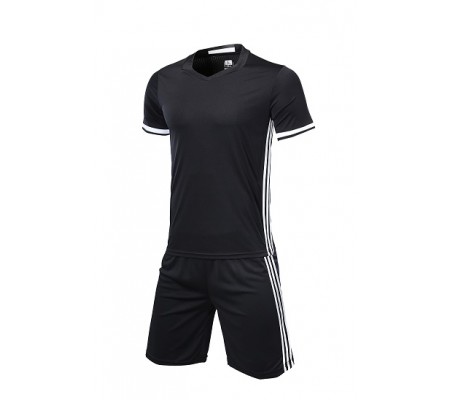 1605 Customize Team Black Soccer Jersey Kit(Shirt+Short)