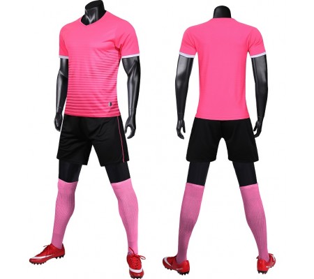 1606 Customize Team Pink Soccer Jersey Kit(Shirt+Short)