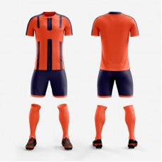 1608 Customize Team Orange Soccer Jersey Kit(Shirt+Short)