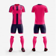 1608 Customize Team Pink Soccer Jersey Kit(Shirt+Short)