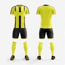 1608 Customize Team Yellow Soccer Jersey Kit(Shirt+Short)