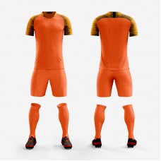 1609 Customize Team Orange Soccer Jersey Kit(Shirt+Short)