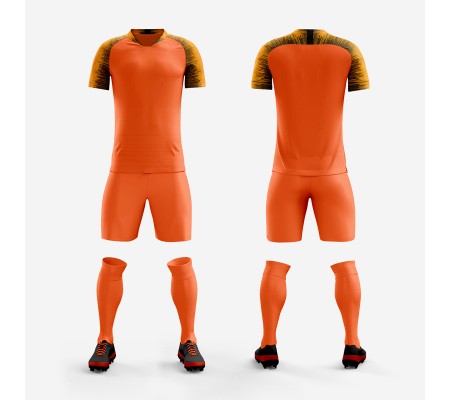 1609 Customize Team Orange Soccer Jersey Kit(Shirt+Short)