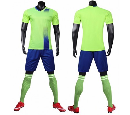 1611 Customize Team Green Soccer Jersey Kit(Shirt+Short)