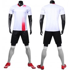 1611 Customize Team White Soccer Jersey Kit(Shirt+Short)