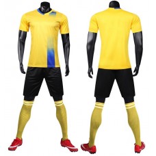 1611 Customize Team Yellow Soccer Jersey Kit(Shirt+Short)