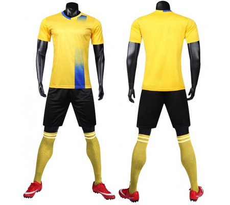 1611 Customize Team Yellow Soccer Jersey Kit(Shirt+Short)