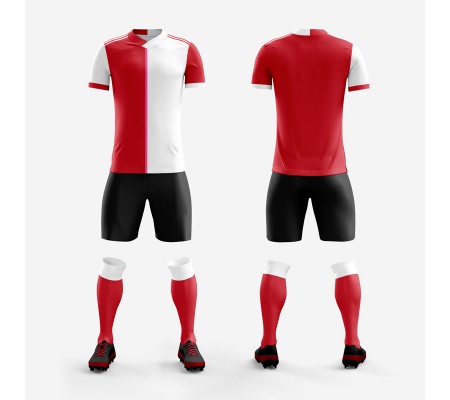 1701 Customize Team Red Soccer Jersey Kit(Shirt+Short)