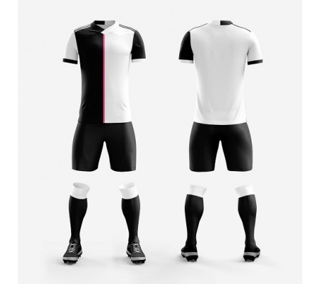 1701 Customize Team White Soccer Jersey Kit(Shirt+Short)