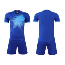 1703 Customize Team Blue Soccer Jersey Kit(Shirt+Short)