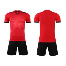 1703 Customize Team Red Soccer Jersey Kit(Shirt+Short)