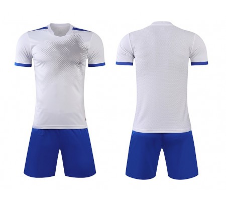 1703 Customize Team White Soccer Jersey Kit(Shirt+Short)