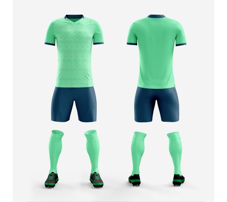 1705 Customize Team Green Soccer Jersey Kit(Shirt+Short)