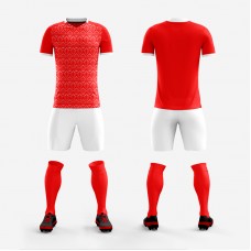 1705 Customize Team Red Soccer Jersey Kit(Shirt+Short)