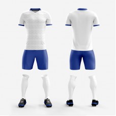 1705 Customize Team White Soccer Jersey Kit(Shirt+Short)