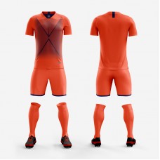 1708 Customize Team Orange Soccer Jersey Kit(Shirt+Short)