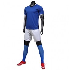 1901 Customize Team Blue Soccer Jersey Kit(Shirt+Short)