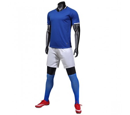 1901 Customize Team Blue Soccer Jersey Kit(Shirt+Short)