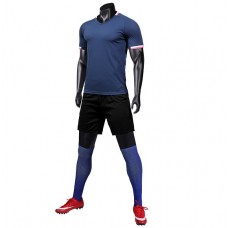 1901 Customize Team Dark Blue Soccer Jersey Kit(Shirt+Short)