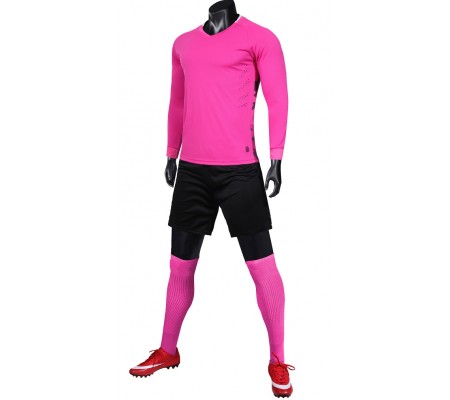 1901 Customize Team Dark Pink Long Sleeve Soccer Jersey Kit(Shirt+Short)