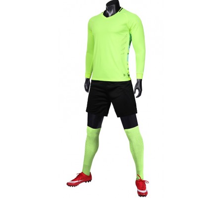 1901 Customize Team Green Long Sleeve Soccer Jersey Kit(Shirt+Short)