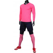 1901 Customize Team Pink Long Sleeve Soccer Jersey Kit(Shirt+Short)