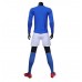 1902 Customize Team Blue Long Sleeve Soccer Jersey Kit(Shirt+Short)