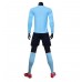 1902 Customize Team Sky Blue Long Sleeve Soccer Jersey Kit(Shirt+Short)