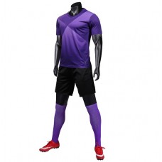 1902 Customize Team Purple Soccer Jersey Kit(Shirt+Short)