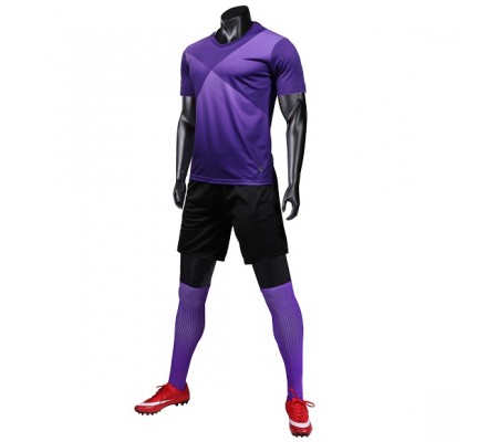 1902 Customize Team Purple Soccer Jersey Kit(Shirt+Short)