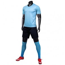 1902 Customize Team Sky Blue Soccer Jersey Kit(Shirt+Short)