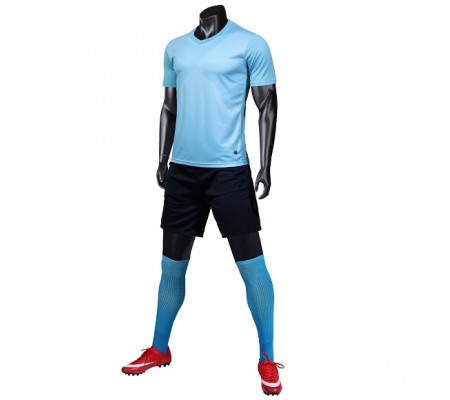 1902 Customize Team Sky Blue Soccer Jersey Kit(Shirt+Short)