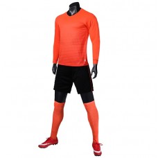 1908 Customize Team Orange Long Sleeve Soccer Jersey Kit(Shirt+Short)