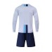 2001 Customize Team White Long Sleeve Soccer Jersey Kit(Shirt+Short)