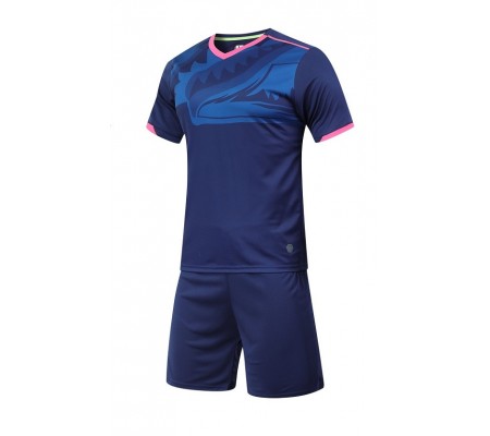 2002 Customize Team Dark Blue Soccer Jersey Kit(Shirt+Short)