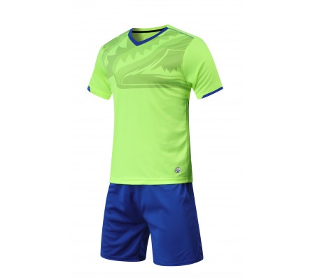 2002 Customize Team Green Soccer Jersey Kit(Shirt+Short)