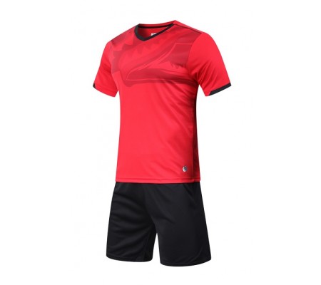 2002 Customize Team Red Soccer Jersey Kit(Shirt+Short)