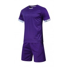 2003 Customize Team Purple Soccer Jersey Kit(Shirt+Short)