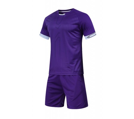 2003 Customize Team Purple Soccer Jersey Kit(Shirt+Short)