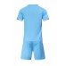 2003 Customize Team Sky Blue Soccer Jersey Kit(Shirt+Short)