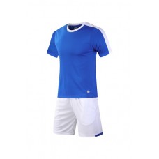 2004 Customize Team Blue Soccer Jersey Kit(Shirt+Short)