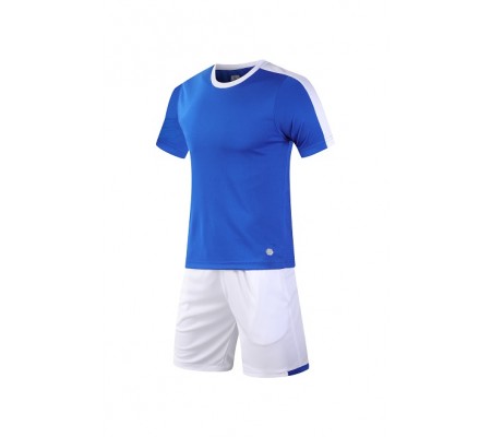 2004 Customize Team Blue Soccer Jersey Kit(Shirt+Short)