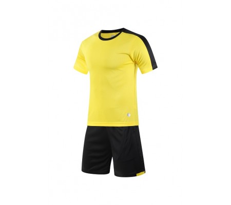 2004 Customize Team Yellow Soccer Jersey Kit(Shirt+Short)